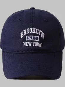 1 件 BROOKLYN EST 1631 NEW YORK 刺绣棒球帽，男女同款帽子，经典休闲时尚复古柔软吸汗带可调节尺寸轻质防晒防紫外线多功能太阳帽，适合户外运动、日常穿着、派对度假，是送给朋友的完美礼物