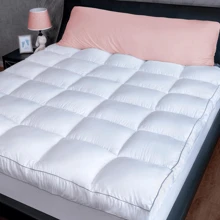 Luxury Mattress Topper Hotel Quality 10cm / 4 Inches Extra Deep Super Thick Toppers Single Double King SuperKing Size Comfy Bedding Quilted Pad