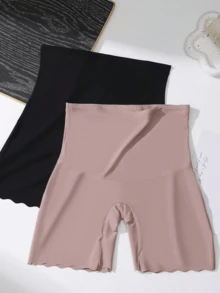 3pcs High Waist Seamless Shaping Shorts, Postpartum Slimming Tummy Control Shapewear Panties - Multicolor - View 4