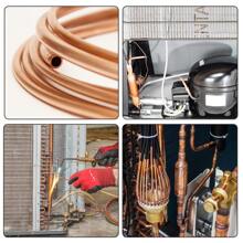 1M/2M Soft Metal Coil Outer Diameter 2~8mm Inner Diameter 1~6mm Metal Wire Tube Air Conditioning Heat Dissipation DIY Crafts