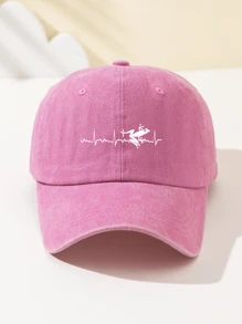 1 Stück Modische Damen Baseball Kappe mit Frosch Herzschlag Aufdruck, weiche Krone, verstellbare Größe, Sonnenhut für Outdoor, Geschenk für Feiertage, Hiphop, Outdoor Sport, Camping, Partys, Urlaub