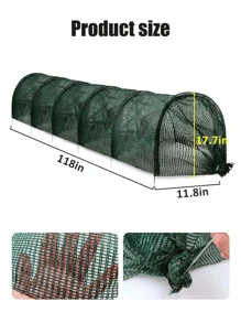 Tunnel da giardino pieghevole - Coperture per verdure e frutta con protezione UV, barriera contro insetti e uccelli, 2 opzioni di dimensioni, adatto per fattorie e serre, protezione per verdure | Copertura da giardino da esterno | Rete resistente