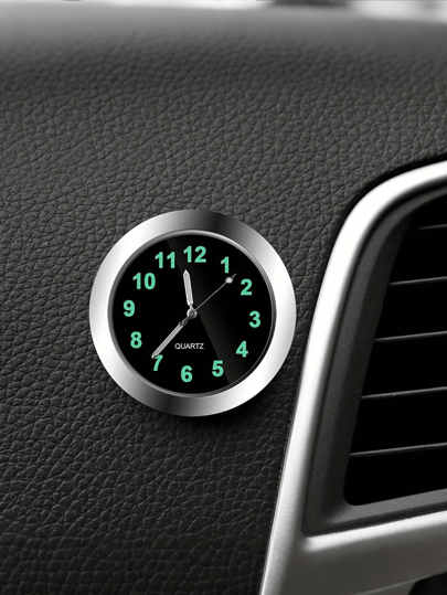 Mini Car Clock Automobiles Internal Stick-On Mini Digital Watch Quartz Clocks Auto Ornament Car Accessories