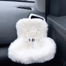 1pc Car Seat For Labubu Dolls With Soft Furry Cushion,Car Seat For Dolls With Air Vent Clip,Cute And Functional Car Ornament For Labubu Fans And Doll For Women Storage Organizer Travel Essentials Back To School Dormitory Storage,Festival Gifts.Christmas Gift Ideas. - Multicolor - View 6
