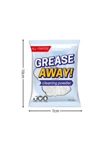 Poudre dégraissante de cuisine, agent de nettoyage. Éliminateur de graisse et de taches pour ustensiles de cuisine en acier inoxydable, articles ménagers