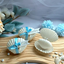 1/3/5 قطع، شمع عطري من شمع الصويا 40 جرام، مجموعة شمع بشكل قواقع اللؤلؤ برائحة الفريزيا، مناسب للحفلات الخاصة بالعروس والعروس، هدايا للضيوف، ديكور المنزل والحفلات، هدايا للمناسبات (وردي/أزرق) ، أفضل للكريسماس، مثالي لعيد الشكر