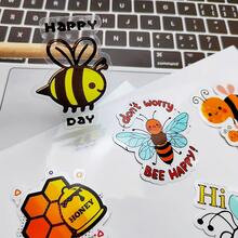 A4 尺寸 90% 透明防水贴纸纸，兼容喷墨打印机和激光打印机 - 光面透明可打印乙烯基贴纸纸，尺寸 8.3 X 11.7 英寸，学校用品，返校 - 無色 - 查看 5