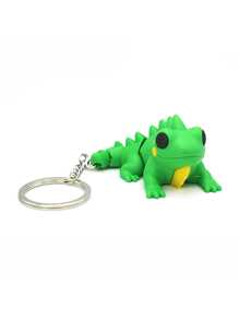 Flexible Green Lizard Toy Without Keychain, Stress Relief Animal Toy - Multicolor - View 4