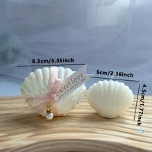 1/3/5 قطع، شمع عطري من شمع الصويا 40 جرام، مجموعة شمع بشكل قواقع اللؤلؤ برائحة الفريزيا، مناسب للحفلات الخاصة بالعروس والعروس، هدايا للضيوف، ديكور المنزل والحفلات، هدايا للمناسبات (وردي/أزرق) ، أفضل للكريسماس، مثالي لعيد الشكر