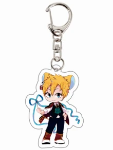 1件动漫《地缚少年花子君》系列亚克力钥匙扣可爱卡通钥匙圈包包配件手机挂件汽车装饰品。 - 彩色 - 查看 8
