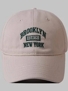 1 件 BROOKLYN EST 1631 NEW YORK 刺绣棒球帽，男女同款帽子，经典休闲时尚复古柔软吸汗带可调节尺寸轻质防晒防紫外线多功能太阳帽，适合户外运动、日常穿着、派对度假，是送给朋友的完美礼物
