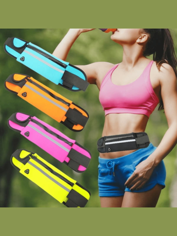 1 pieza/Bolsa de teléfono móvil para deportes al aire libre, carrera, transpirable, invisible, ajuste ceñido, ultraligero, gran capacidad, riñonera para fitness, unisex