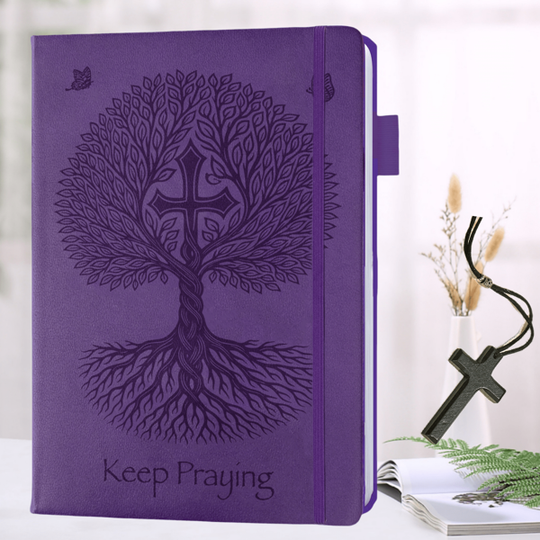 Diario de Estudio Bíblico- Cuaderno de notas de la Iglesia para tomar notas y reflexionar- Cuaderno guiado de estudio bíblico- Regalos religiosos basados en la fe y artículos de estudio bíblico