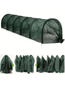 Tunnel da giardino pieghevole - Coperture per verdure e frutta con protezione UV, barriera contro insetti e uccelli, 2 opzioni di dimensioni, adatto per fattorie e serre, protezione per verdure | Copertura da giardino da esterno | Rete resistente