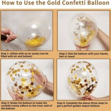 30pcs/Set Nude, Gold And White Balloons Kit, 10/12 Inch Size, Suitable For Wedding Decor, Engagement Ceremony, Birthday Party, Home Decoration, Dance Decor, And Bridal Shower Favors - Multicolor - View 5