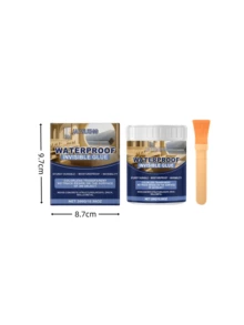 300克透明防水胶，快干，耐高低温，适用于瓷砖、墙壁、屋顶，防水密封胶，适用于地板、屋顶、厕所、窗户、排水沟、外墙的泄漏，无需担心，适用范围广泛 - 彩色 - 查看 12