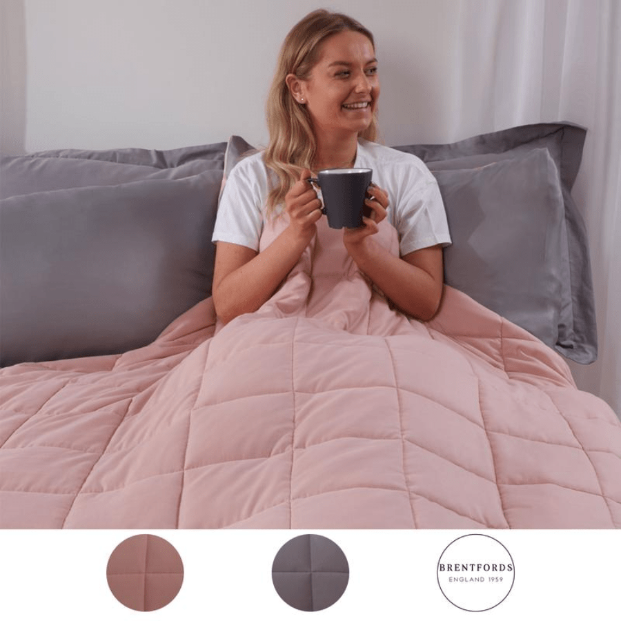 Brentfords Weighted Blanket Sensory Sleep Therapy Anxiety Adults