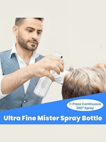 1pc Multi-Function Spray Bottle, Can Spray Oil, High Pressure Spray, Ultra-Fine Mist Hydration, Travel Size, Transparent Portable Spray Bottle, Kitchen Oil Control Bottle, Squeeze-Style Seasoning Spray Bottle