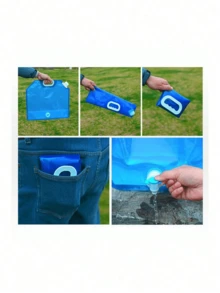 5L/10L 露營水袋 便攜折疊水桶 大容量水容器 附閥門 可折疊水桶，適合戶外露營、野餐與燒烤 - 彩色 - 查看 9