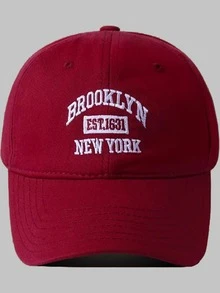 1 件 BROOKLYN EST 1631 NEW YORK 刺绣棒球帽，男女同款帽子，经典休闲时尚复古柔软吸汗带可调节尺寸轻质防晒防紫外线多功能太阳帽，适合户外运动、日常穿着、派对度假，是送给朋友的完美礼物