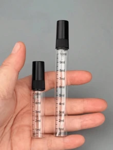 5 件 5ml 和 10ml 香水喷雾瓶，便携式迷你样品喷雾，可再填充高端雕刻玻璃滗水瓶 - 無色 - 查看 2