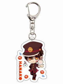 1件动漫《地缚少年花子君》系列亚克力钥匙扣可爱卡通钥匙圈包包配件手机挂件汽车装饰品。 - 彩色 - 查看 6