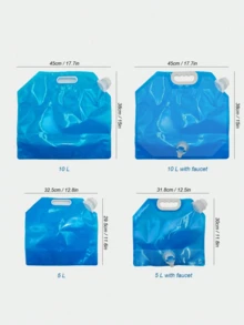 5L/10L 露營水袋 便攜折疊水桶 大容量水容器 附閥門 可折疊水桶，適合戶外露營、野餐與燒烤 - 彩色 - 查看 8
