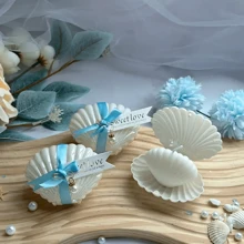 1/3/5 قطع، شمع عطري من شمع الصويا 40 جرام، مجموعة شمع بشكل قواقع اللؤلؤ برائحة الفريزيا، مناسب للحفلات الخاصة بالعروس والعروس، هدايا للضيوف، ديكور المنزل والحفلات، هدايا للمناسبات (وردي/أزرق) ، أفضل للكريسماس، مثالي لعيد الشكر