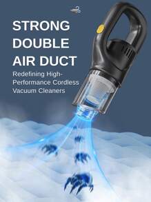 RAF 1 Pc Cordless Handheld Vacuum Cleaner, 6kPa Cyclonic Suction Cordless Car Vacuum Cleaner, Rechargeable High-Power Vacuum For Car/Office/Home