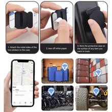 [Mini Rastreador de Carro] Mini Dispositivo Rastreador de Carro Oculto, Localizador Airtag, Rastreador GPS Global | Sem Mensalidade, Capa Magnética, Tag Rastreadora Air com Apple Find My (somente iOS) para Rastreamento de Chaves, Carteira, Bagagem, Mala, Bicicleta