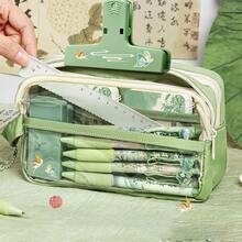 1 buc. nou creativ multi-strat stil chinezesc de înaltă calitate, geantă de papetărie de mare capacitate, cutie de pix, cutie de creion, cadou de papetărie în stil chinezesc nou