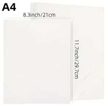 A4 尺寸 90% 透明防水贴纸纸，兼容喷墨打印机和激光打印机 - 光面透明可打印乙烯基贴纸纸，尺寸 8.3 X 11.7 英寸，学校用品，返校 - 無色 - 查看 3