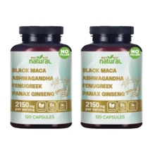 Why Not Natural 4-In-1 Herbal Supplement – Adaptogenic Blend With Ashwagandha, Fenugreek & Panax Ginseng – Daily Energy, Balance & Stress Support – For Men & Women - 2 chai - Xem 1