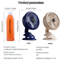 RAF MIni Fan ,USB Outdoor Turbo Fan, Portable Design Desktop Upgrade Base That Can Be Clamped, Equipped With Night Light Function, Suitable For Indoor Rooms, Student Dormitories, Essential Fan For Spring And Summer, Summer Life Festival Gift Fan.