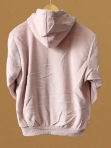 PLUS SIZE WOMEN'S BLOUSE WITH ZIPPER, POCKETS AND FUR - Watermelon Pink - View 2