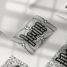 Adult Anti-Stress Coloring Books: "CUSSING QUEEN" (Satirical Style) + "Mental Health" (Therapeutic), Choose 1 Set - Multicolor - View 10