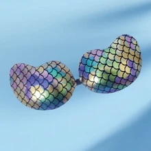 1 pezzo/Reggiseno senza spalline e senza schienale, reggiseno adesivo riutilizzabile, push-up, per vestiti da donna con effetto sirena