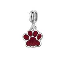 1 pieza Dije de pata de perro con encanto de verano, accesorio para hacer manualmente pulseras, collares y joyería, adecuado para la fabricación de joyas de playa y vacaciones de verano, perfecto para uso diario y como regalo, pulsera hecha a mano, regalo de joyería DIY
