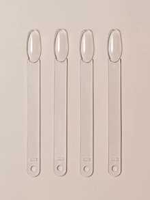 200pcs Transparent Nail Polish Color Card Set - Oval Nail Plates With Display Ring, Reusable Fake Nail Sample Palette, Gel Nail Polish Color Practice Tool, Suitable For Home, Salon And Professional Nail Art, Nail Supplies, Nail Tools, Nail Art Tools, Back To School, Nail Care, Press-On Nail Tools - Clear - View 5