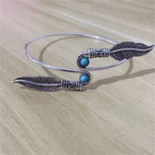 1 件复古仿绿松石镶嵌女士袖口手链，时尚珠宝礼物，适合婚礼、派对