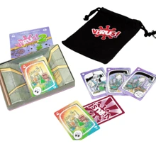 Virus 1 / Virus 2 El juego de mesa talla grande popular, con barajas de cartas y paquetes de cartas diseñados de forma única, juguetes de mesa, disponibles en inglés, francés y español, adecuados para juego familiar, mejor adaptado para equipos de 2 a 8 jugadores y la combinación de juguetes de cartas talla grande asequible que se puede regalar en Navidad, Día de la Independencia
