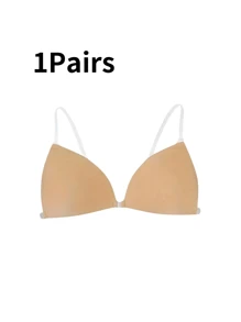 زوج من حمالات الصدر اللاصقة غير المرئية للنساء، حمالة صدر بلون أحادي عصري مرفوعة، مناسبة للحفلات والأعراس والفساتين أو الاستخدام اليومي