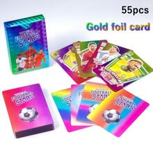 Banpresto 55 pezzi Carte di stelle sportive in scatola impermeabile, carte da collezione, accessori per fan, piccoli regali, decorazioni per fan, regalo festivo
