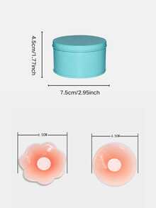 12pcs Reusable Nipple Stickers, Exquisite Packaging, Invisible Self-Adhesive Breast Enhancement Nipple Stickers, Women's Underwear Accessories - Multicolor - View 6