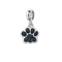 1 pieza Dije de pata de perro con encanto de verano, accesorio para hacer manualmente pulseras, collares y joyería, adecuado para la fabricación de joyas de playa y vacaciones de verano, perfecto para uso diario y como regalo, pulsera hecha a mano, regalo de joyería DIY