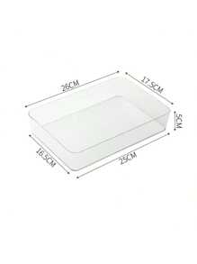 1/4pcs Simple Transparent Drawer Storage Boxes, Small Items Organizer Stackable Boxes For Women Storage Organizer Travel Essentials Back To School