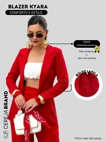 Women Coats - 櫻桃 - 查看 3