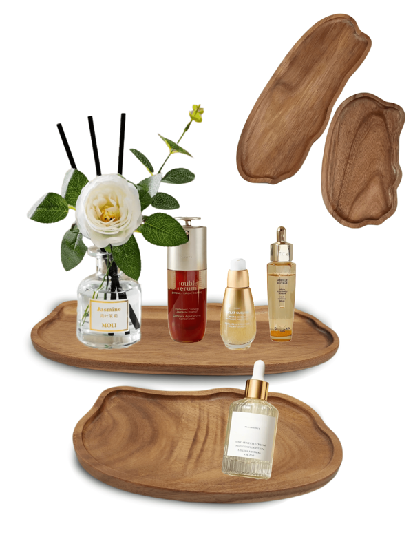 1/2 Pieces Wooden Tray, Cloud-Shaped Tray, Rainbow-Shaped Tray, Wooden Tray, Beauty Display Tray, Perfume Tray, Bathroom Tray, Wooden Tray For Tableware, Cake Tray, Kitchen Tray, Birthday Display Stand, Garden Tray, Paper Cupcake Tray, Suitable For Birthday