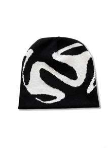 Multi-Design Funny Teeth Knitted Hat, Autumn & Winter Warm Beanie, Acrylic Fiber Material Casual Y2K Jacquard Cap, Unisex Cold Hat