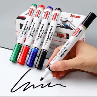 4/1pc White Board Marker Pens, Erasable Water-Based Marker Pens For Teaching, Recommended Office Supplies, Ink, Suitable For Whiteboards, Blackboards, Glass, Ceramic Surfaces,School Supplies,Back To School